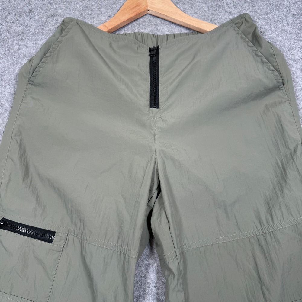 Aaron & Amber Womens Olive Green Cargo Jogger Pants Size Sm Utility Parachute - Picture 2 of 10